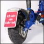 Preview: Sticker für Nummernschild "Ich bin ein Fahrrad"