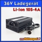 Preview: 36V 4A Lithium Li-ion 10S Ladegerät Output 42V