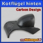 Preview: Kotflügel - Spritzschutz - hinten in Carbon Design