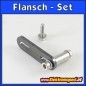 Preview: Motorhalterung-Umbau Flansch 70*20*4 / 6,5 Längsloch - Set
