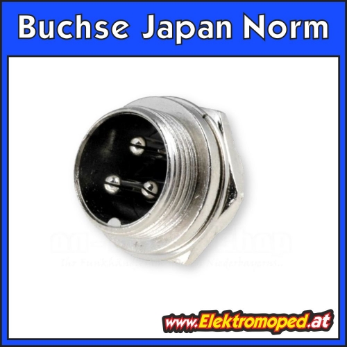 Buchse 3 Polig Japan Norm male