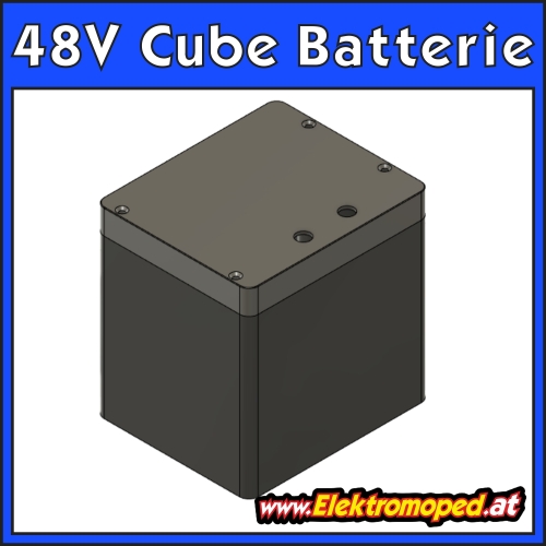 48V PANASONIC CUBE Lithium Batterie - Li-Ion