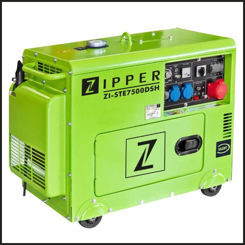 Zipper Diesel Stromerzeuger, 6500 (max) 5900 W, ZI-STE7500DSH
