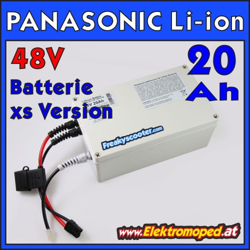 48V 20Ah PANASONIC Lithium Batterie - Li-Ion