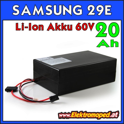 60V 20Ah LG Lithium Batterie - Li-Ion 1200Wh