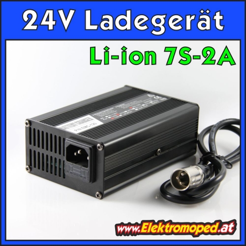 24V 2A Lithium Li-ion 7S Ladegerät Output 29,4V