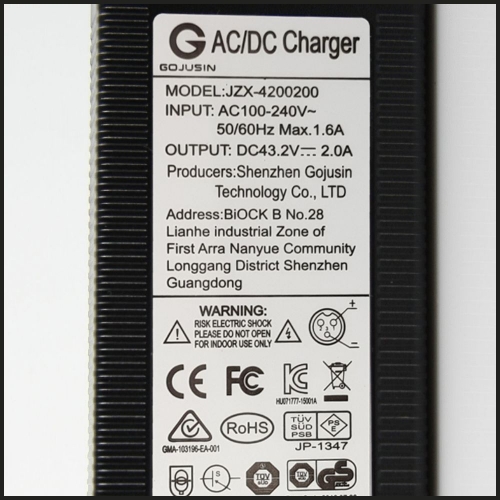 36V 2A optimiertes Ladegerät für Blei-Batterie Output 43.2V Modell JZX-4200200