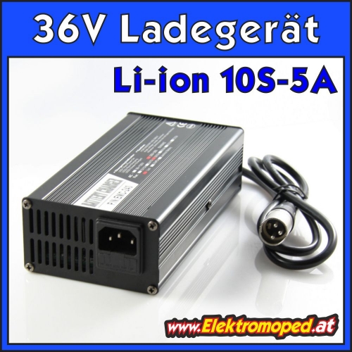 36V 5A Lithium Li-ion 10S Ladegerät Output 42V
