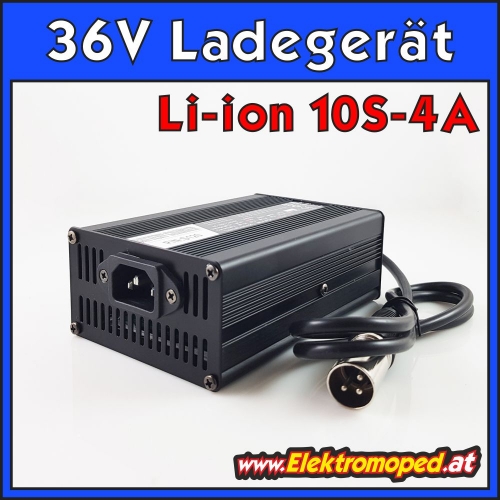 36V 4A Lithium Li-ion 10S Ladegerät Output 42V
