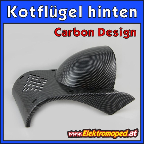 Kotflügel - Spritzschutz - hinten in Carbon Design