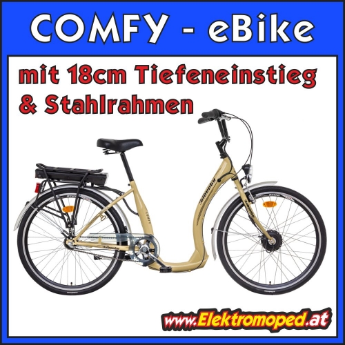 Elektro Fahrrad COMFY Tiefeneinstieg