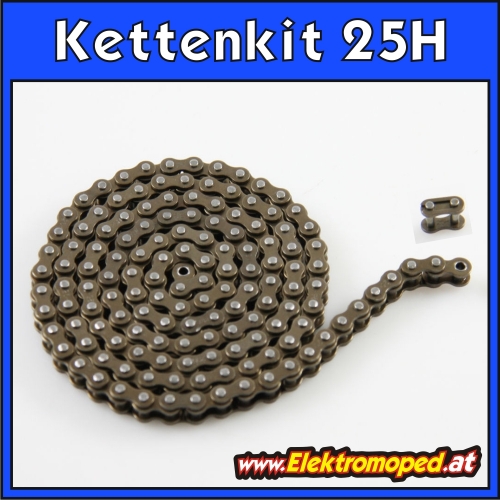 25H Kettenkit "dünne" Kette + 1 Kettenschloss