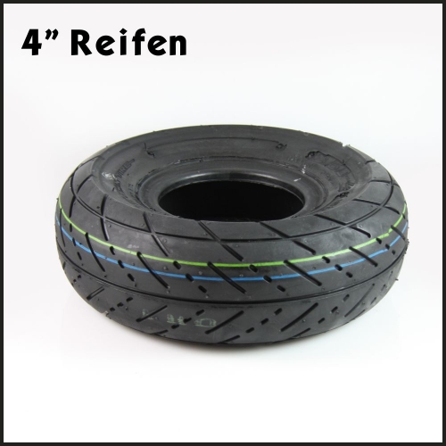 4" Reifen mit Straßenprofil 3.50-4