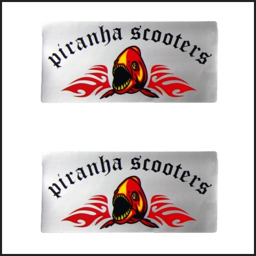 Piranha Scooters Aufkleber Set