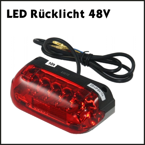 LED Rücklicht mit Bremslicht-Funktion 48V