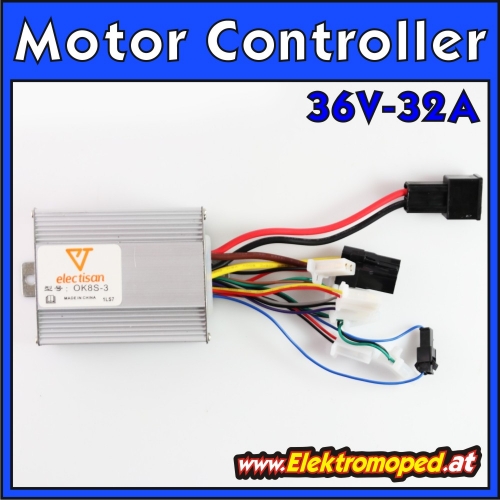 Motor Controller 36V 32A Modell OK8S-3 500W-800W ECO-Turbo