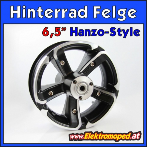 6.5" Alu-Felge Hinterrad - Hanzo Style