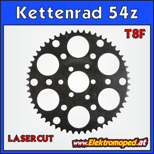 T8F-54z laser rear sprocket with 44 teeth for "big chain"