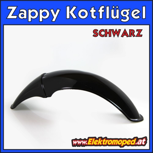 Kotflügel vorne in Schwarz für 3-Rad eScooter Zappy