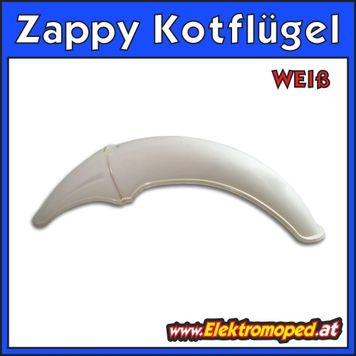 Kotflügel vorne in Weiß für 3-Rad eScooter Zappy