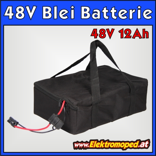48V 12Ah Blei-Batterie Akkupack verbesserte Variante