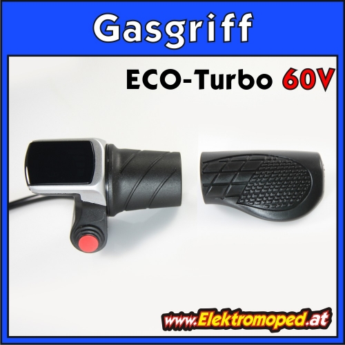 Gasgriff ECO-Turbo 60V 7pol Ausführung mit Display