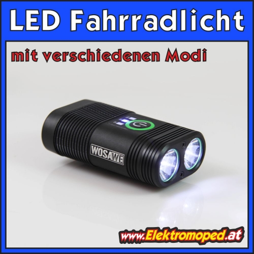 LED Fahrradlicht mit verschiedenen Lichtmodi