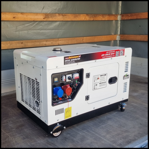 Notstromaggregat 3-Phasen Silent Diesel mit Elektrostart - 5000 W