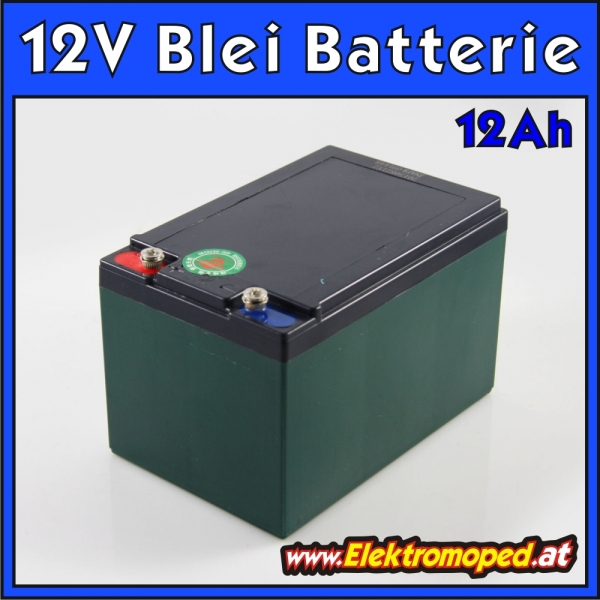 Elektro Scooter, eBikes, Li-ion Batterien und mehr - 12V 12Ah Blei Batterie  Akku Block für Elektromobile & Speicher