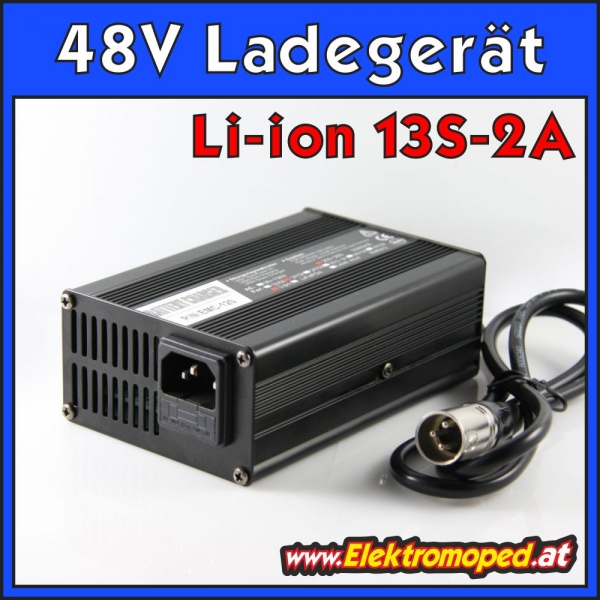 48V 2A Li-ion Battery Charger –