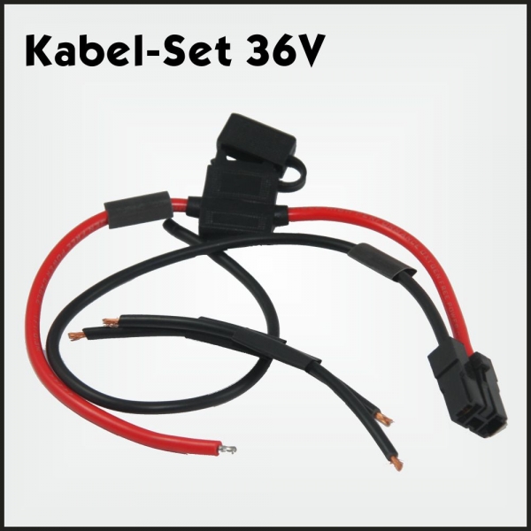 Elektro Scooter, eBikes, Li-ion Batterien und mehr - Kabel Set für  Akkuverkabelung 36V mit Sicherungsbox für eScooter