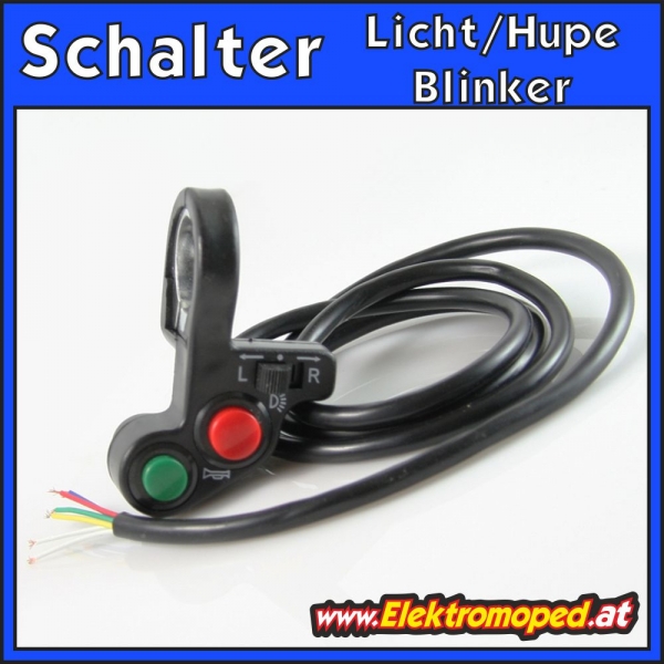 Elektro roller Schalter wasserdicht Blinker Ein/Aus-Taste Lichtsc