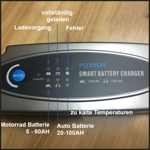 Autobatterie Ladegerät 100-240V AC Batterie